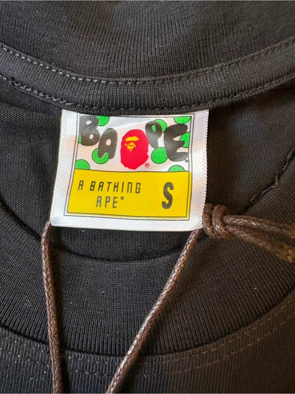 Bape Black Short Sleeve Logo Tee - Picture 6 of 9
